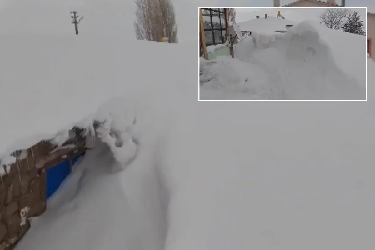 Ne Kamçatka, ne Alaska! Bina boyu kar yağdı