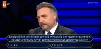 Sahiplendiği kedi veya köpeğini terk ettiği gerekçesiyle idari yaptırım uygulananların ne kadar süre boyunca hayvan bakımevlerinden hayvan ...