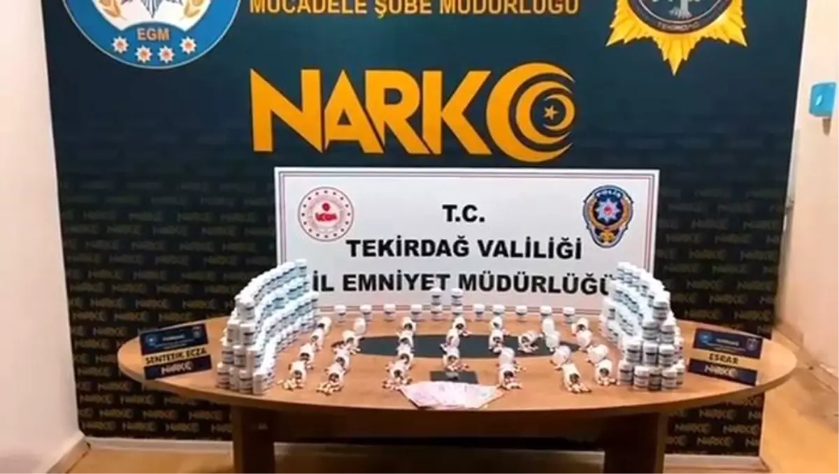 Tekirdağ'da zehir tacirlerine darbe