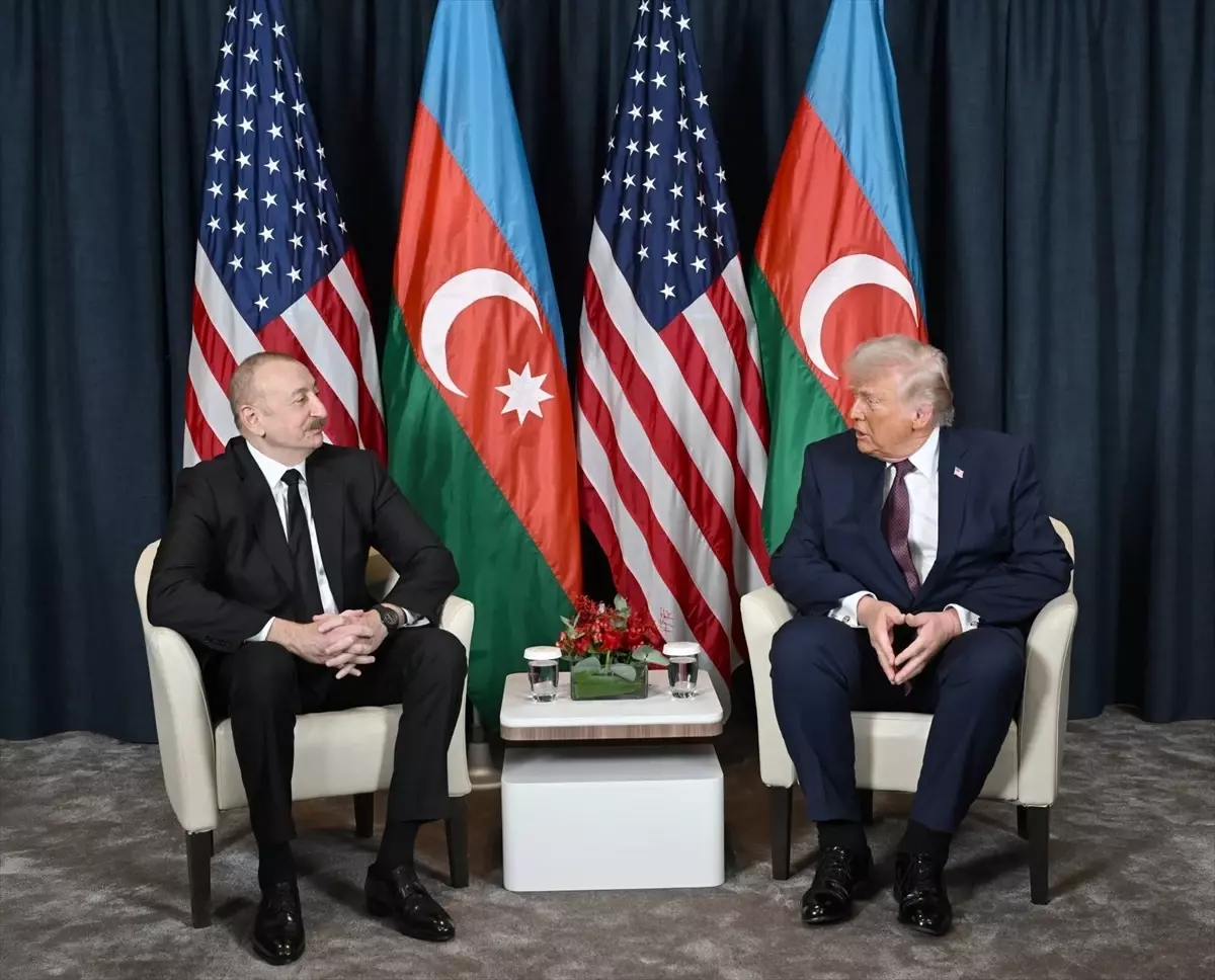 Trump ve Aliyev, Davos'ta görüştü