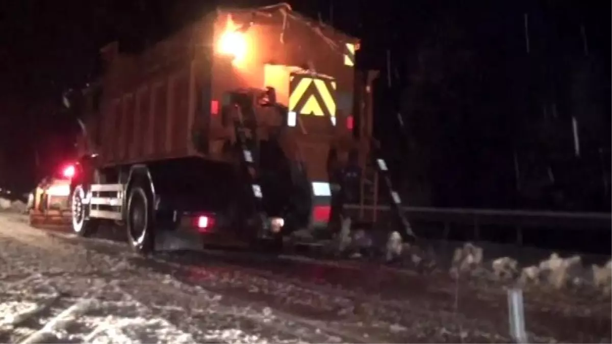 Antalya-Konya karayolunda kar yağışı başladı