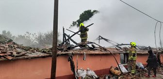Balıkesir'de evde çıkan yangın itfaiye ekiplerince söndürüldü