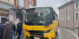 Beykoz'da 2 İETT otobüsünün çarpıştığı kazada 7 kişi yaralandı