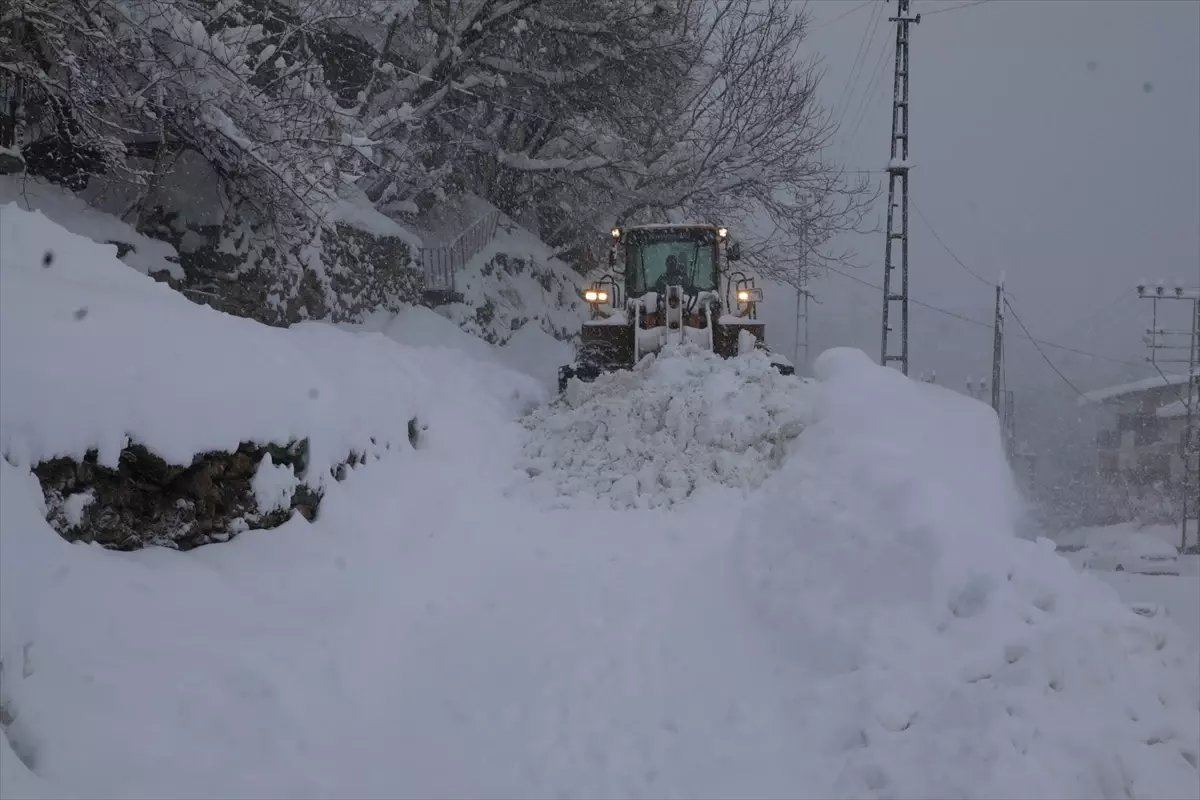 Bitlis'te ekimden bu yana toplamda 4 metreyi aşacak kadar kar yağdı