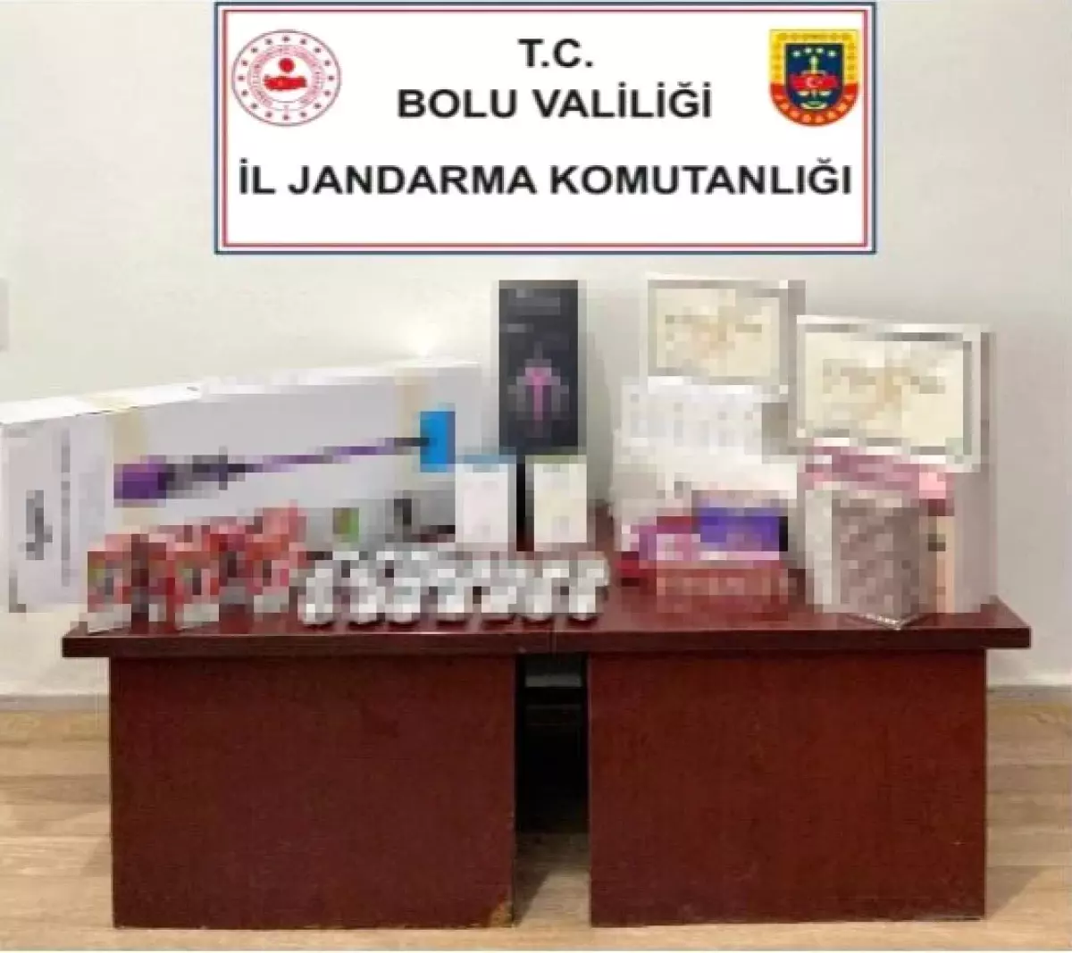 Bolu'da kaçak ürünler ele geçirildi