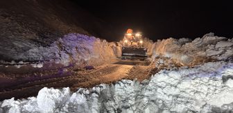 Hakkari-Van kara yoluna düşen çığ temizlendi