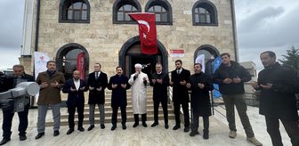 Hatay'da yeniden inşa edilen Gazze Şehitleri Camisi ibadete açıldı