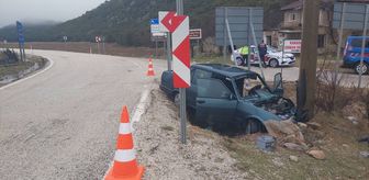 Isparta'da otomobilin yoldan çıkması sonucu 5 kişi yaralandı