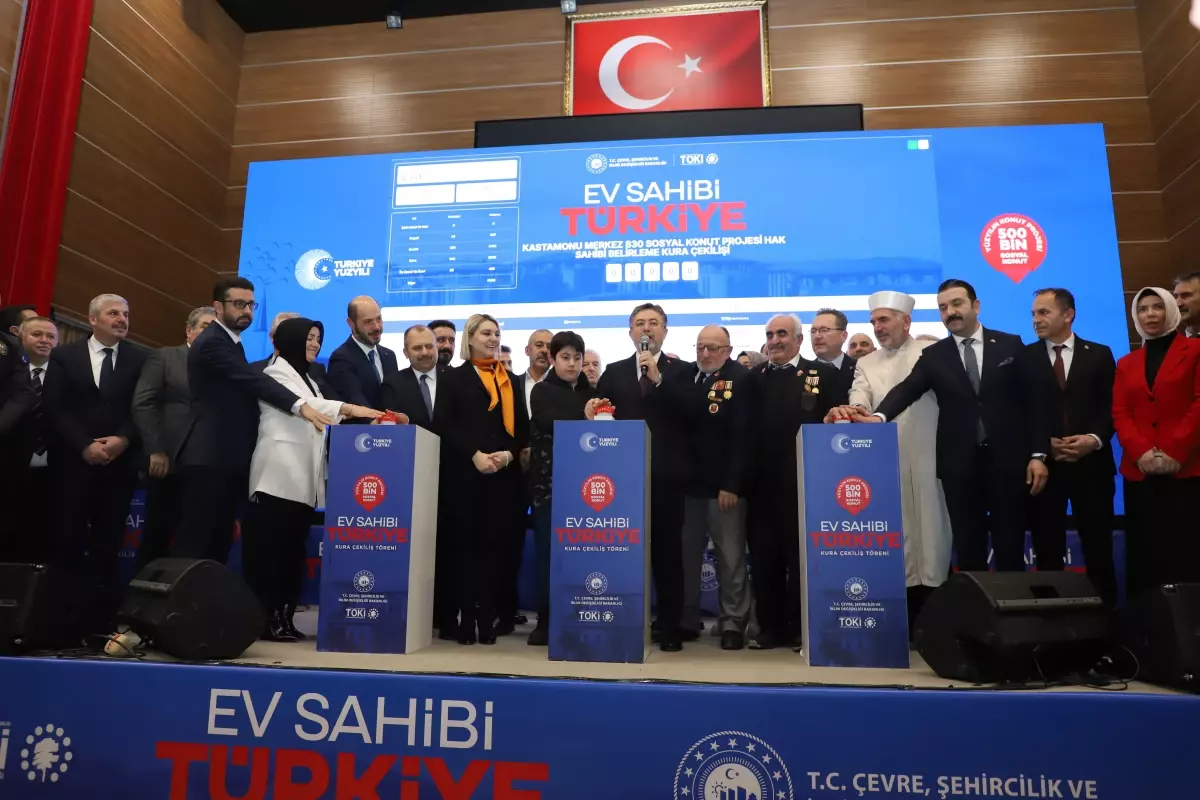 Kastamonu'da 2 Bin 380 Sosyal Konutun Sahipleri Belirlendi