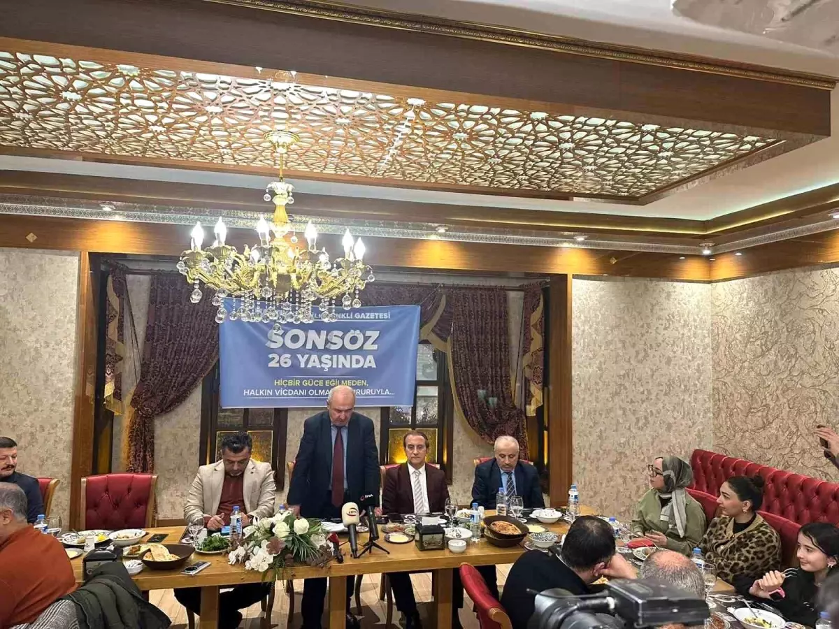 Malatya'nın ilk renkli gazetesi Sonsöz 26 yaşında