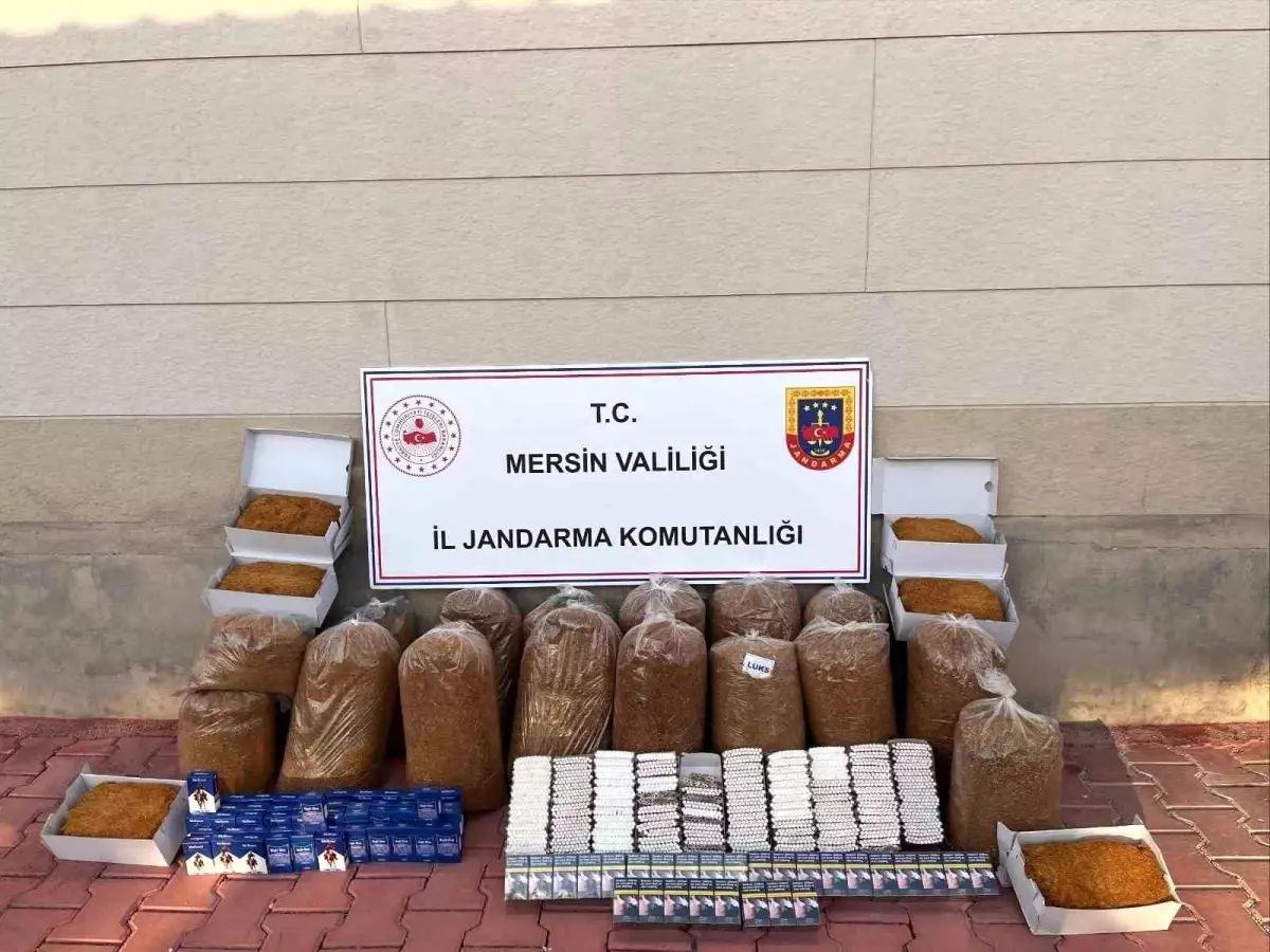 Mersin'de 13 bin 500 kaçak makaron ele geçirildi