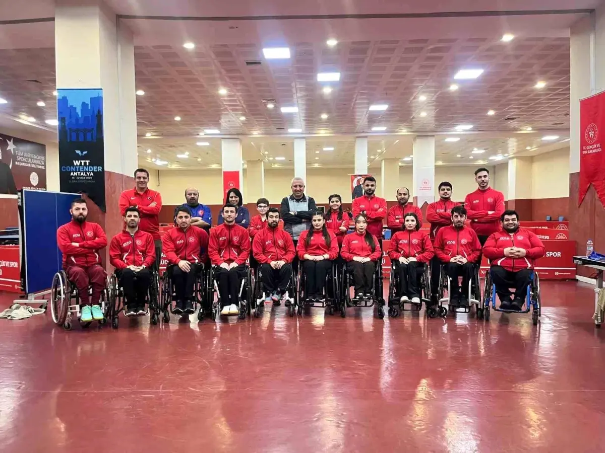 Paralimpik Masa Tenisi Milli Takımı Antalya'da kampa girdi
