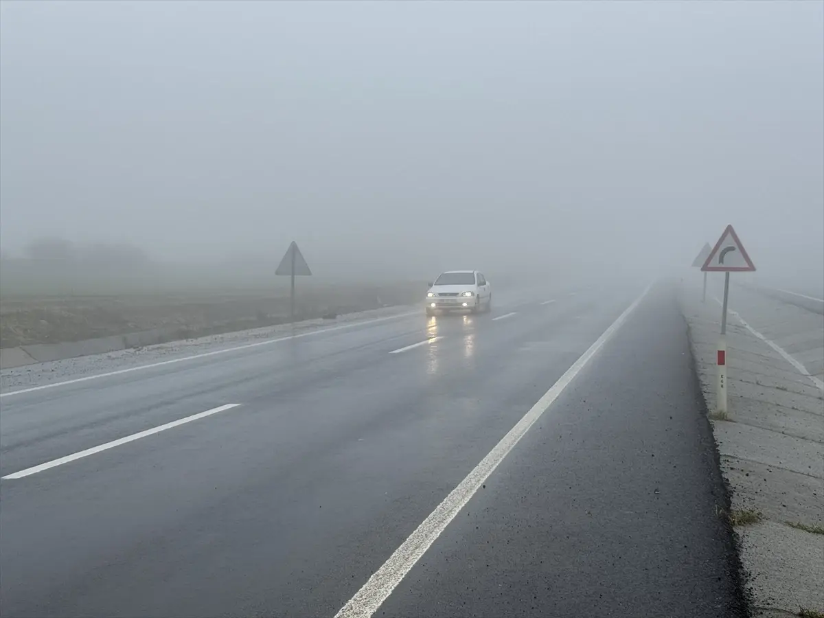 Tekirdağ'da sis etkili oldu