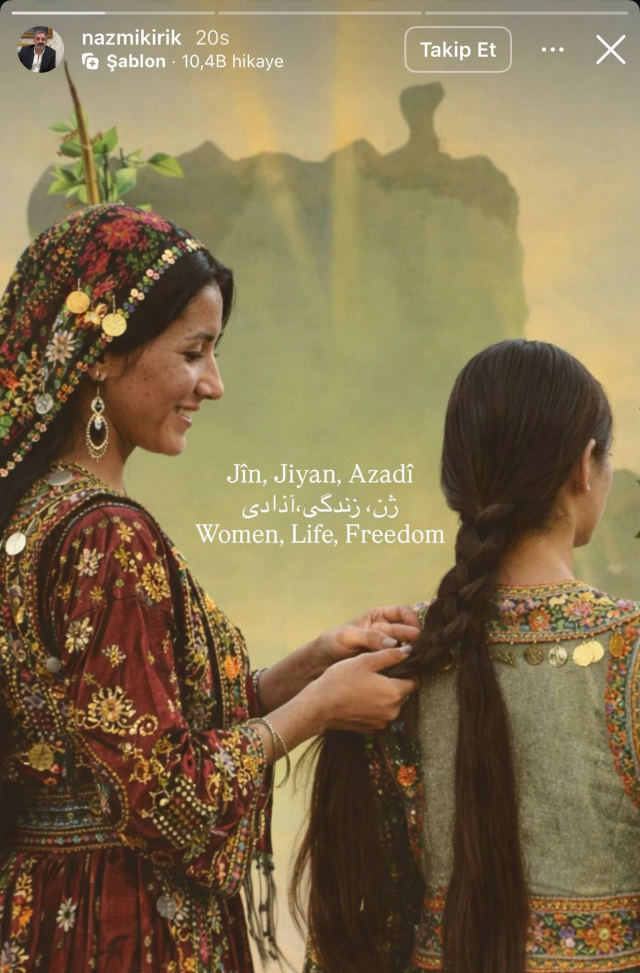 ممثلة مدينة بعيدة تدعم حركة 'جدل الشعر' لحزب DEM