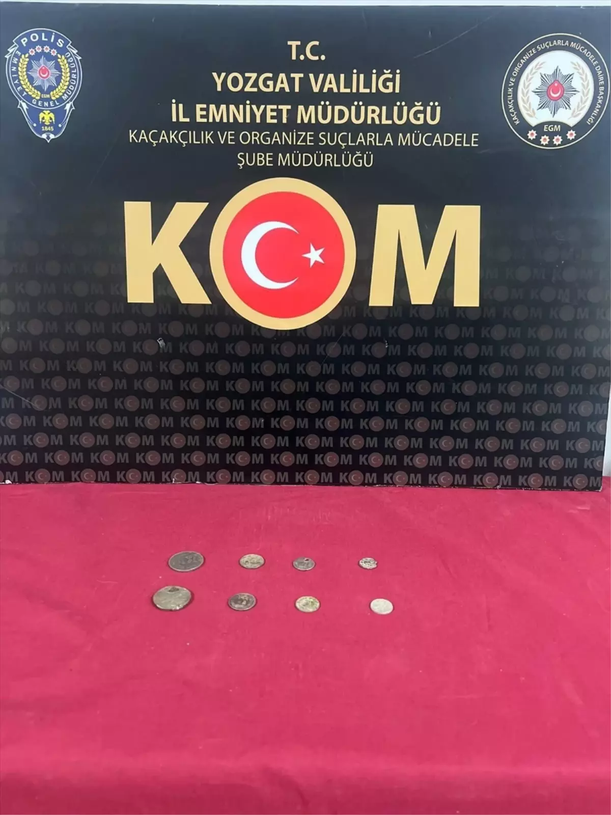 Yozgat'ta tarihi eser niteliğinde 8 sikke ele geçirildi
