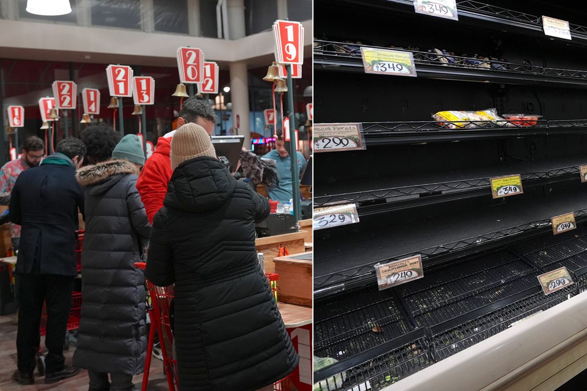 ABD'de 'felç edici buz fırtınası' alarmı! Marketler talan edildi, Haberler.com Washington Temsilcisi o anları aktardı