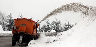 Beypazarı'nda karla mücadele devam ediyor