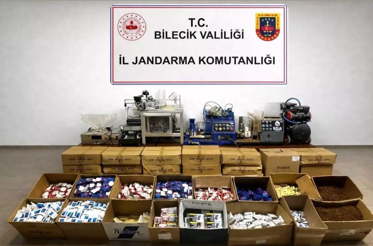 Bilecik'te 126 bin 840 adet makaron ele geçirildi