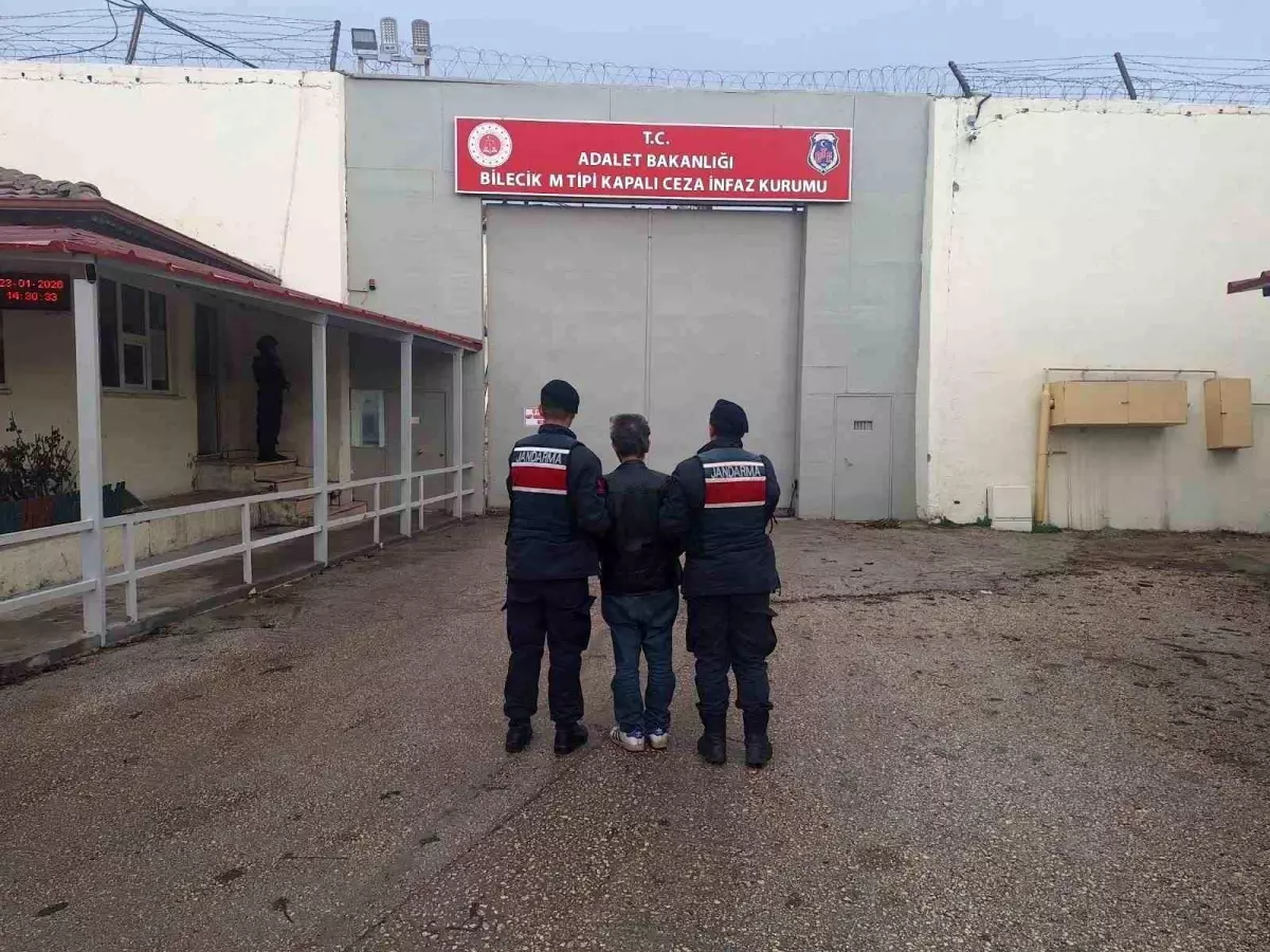 Bilecik'te 3 yıl 9 ay hapis cezası bulunan şahıs yakalandı