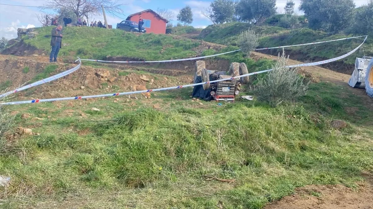 İzmir'de devrilen traktörün sürücüsü öldü