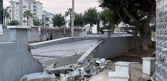 Mersin'de cipin cami duvarına çarpması kamerada