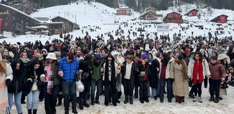 Rize'de '18. Kardan Adam Kış Festivali' başladı