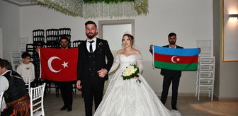 Samsun'a Azerbaycan'dan gelin geldi