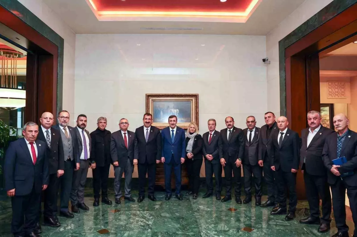 TÜRKYED Başkanı Çelik, Cumhurbaşkanı Yardımcısı Yılmaz'a, küçükbaş hayvan yetiştiricilerinin sorunlarını anlattı