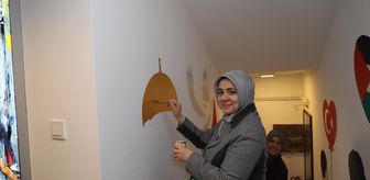 AK Parti Kadın Kolları duvar resimleriyle Gazze'deki insanlık dramına dikkati çekti