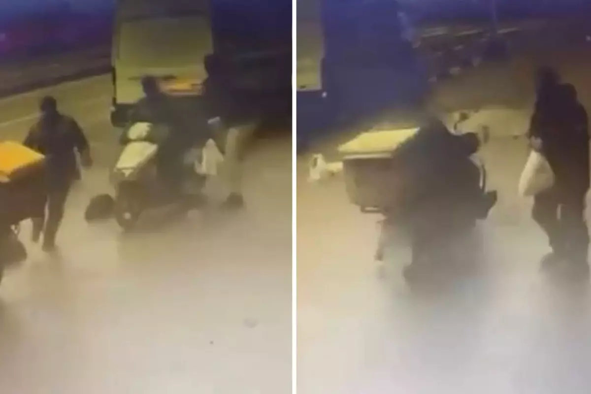 Polis kaçan şüpheliyi kuryenin motosikletine binerek yakaladı