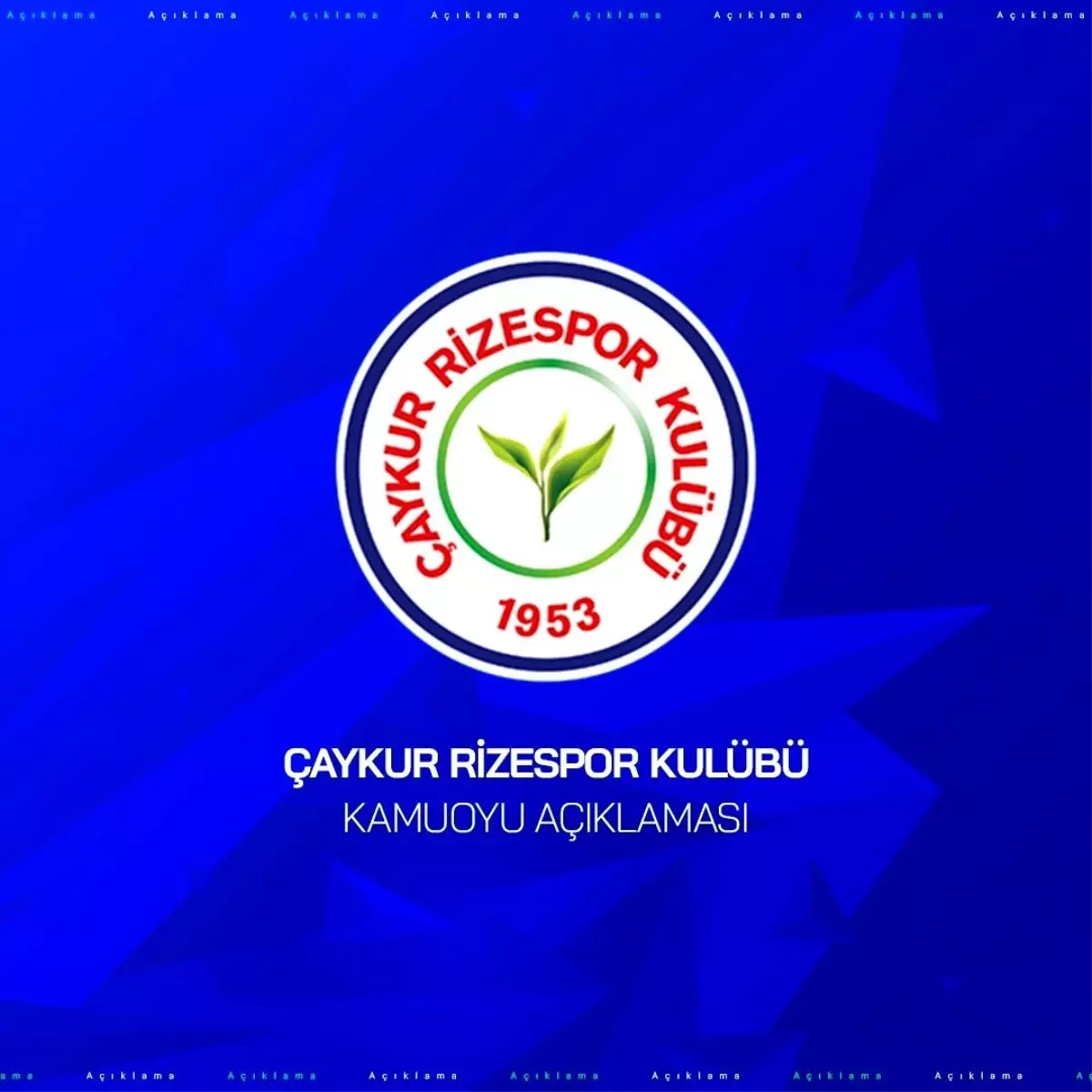 Çaykur Rizespor'dan kırmızı kart ve iptal edilen gol tepkisi