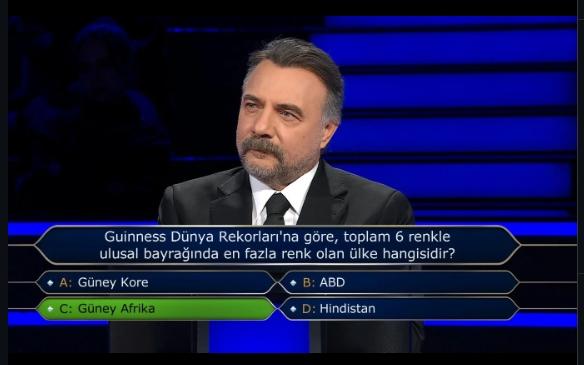 Guinness Dünya Rekorları'na göre, toplam 6 renkle ulusal bayrağında en fazla renk olan ülke hangisidir? Guinness Dünya Rekorları'na göre, toplam 6 renkle ulusal bayrağında en fazla renk olan ülke hangisidir?