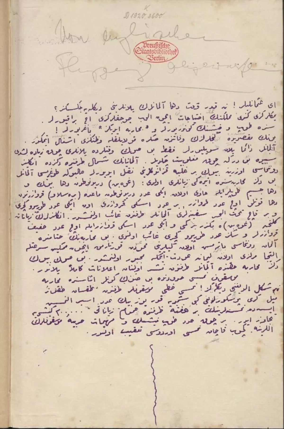 Çanakkale Savaşları'nda Osmanlı askerlerine propaganda bildirileri atıldı