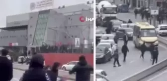 İstanbul'un göbeğinde olay! Maç bitti, taş ve sopalar havada uçuştu