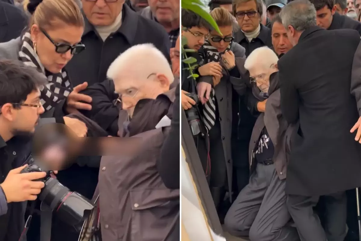 Haldun Dormen'in cenazesinde korkutan anlar! İzzet Günay bayıldı