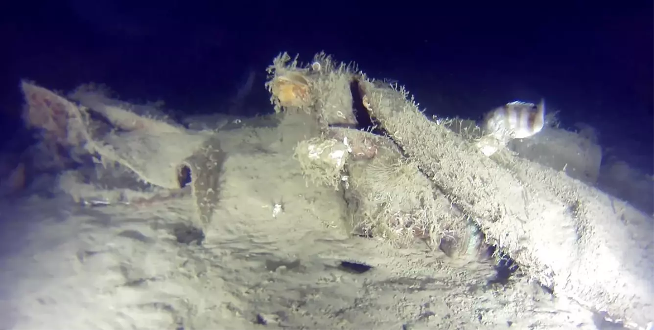 Marmara Denizi'ne 50 yıl önce düşen uçağın yeni parçaları bulundu