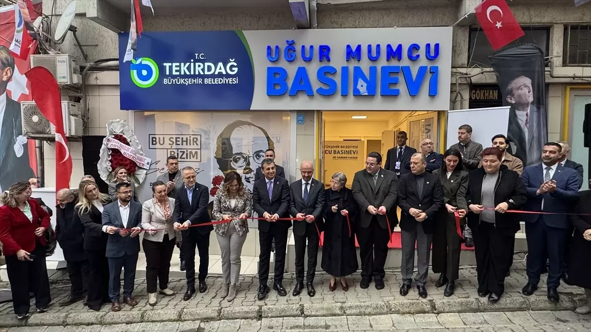 Tekirdağ'da 'Uğur Mumcu Basınevi' açıldı