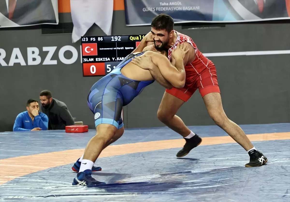 23 Yaş Altı Türkiye Güreş Şampiyonası, Trabzon'da başladı