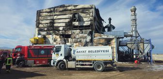 Afyonkarahisar'da elektrik üretim tesisinde çıkan yangın söndürüldü