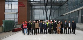 AK Parti heyeti Bursa'da yapımı devam eden hastanede incelemelerde bulundu