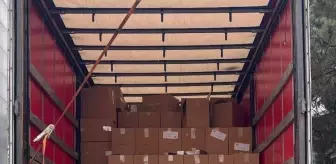 Anadolu Otoyolu'nda durdurulan tırda 6 milyon 610 bin makaron ele geçirildi