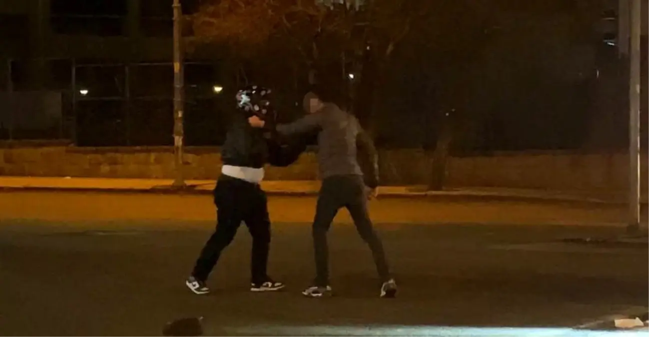 Ankara'da trafikteki kavga kamerada