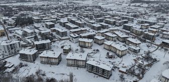 Doğanşehir kar yağışı sonrası beyaza büründü