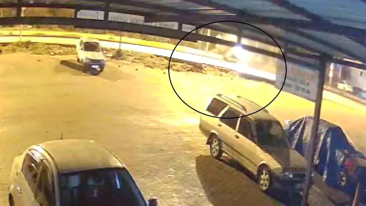 Ece bebeğin can verdiği kaza güvenlik kamerasında