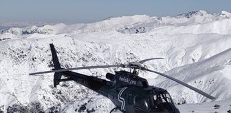 Kaçkar Dağları'nda 'heliski' heyecanı devam ediyor