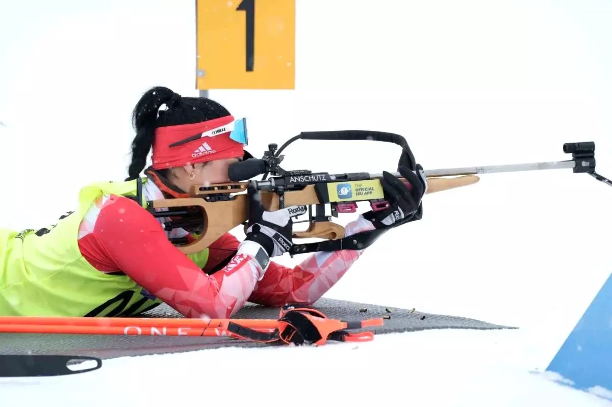 Niğdeli sporcu, milli kayakçı Ebru Tuncer Erzurum'daki yarışı zirvede tamamladı