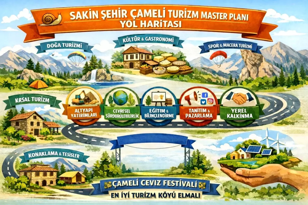 Sakin Şehir Çameli Turizm Master Planı kapsamında yol haritası yayınlandı