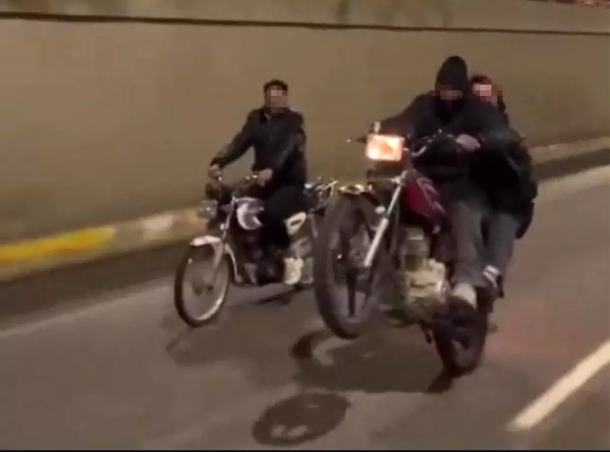 Şanlıurfa'da trafiği tehlikeye atan motosikletliye ceza