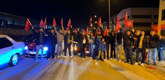 Simav'da Türk bayraklarıyla yürüyüş yapıldı