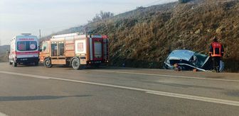Sinop'ta otomobilin devrildiği kazada 5 kişi yaralandı